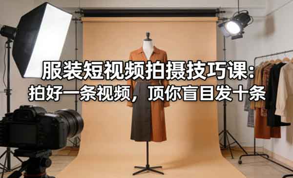 服装短视频拍摄技巧课-cmzhiku
