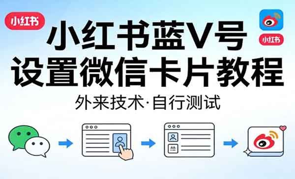 小红书蓝V号微信卡片-cmzhiku